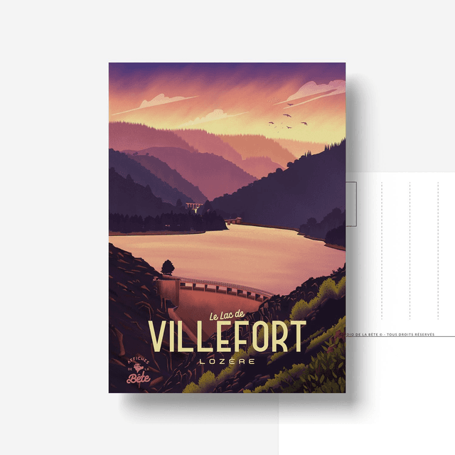 Carte Postale LAC DE VILLEFORT
